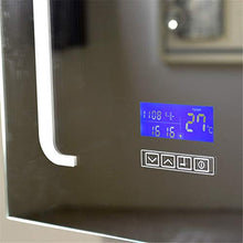 LIUXING-Home Gabinetto Specchio Lega di Alluminio Bagno cosmetico Governo di immagazzinaggio di Illuminazione a LED Anti Nebbia Specchio Armadio con ripiano in Vetro Regolabile .Arredo Bagno
