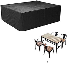 STZYY Coperture per mobili da Giardino, Copertura Impermeabile per mobili da Giardino, Copertura Protettiva Multiuso per Tutte Le Stagioni, Set di Attrezzature Anti-UV Antivento, Nero, 275x107x75c