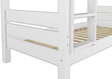Erst-Holz Letto a Castello Bianco Anche per Adulti 80X190 nicchia 100cm divisibile 60.16-08-190WT100
