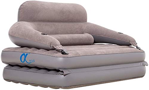 Lettino da Viaggio Lettino da Viaggio Pieghevole Letto Gonfiabile Divano Removibile Schienale Camera Singola o Doppia Aria for Uso Domestico Materasso Materassino con Pompa Aria Manuale 6-3