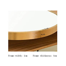 Specchio da Bagno in Lega di Alluminio Specchio da toeletta da Bagno Specchio da Parete Specchio da Bagno Specchio Rotondo in Stile Nordico Specchio HD