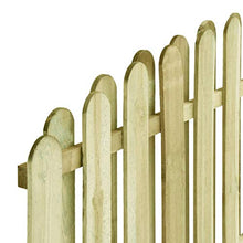 Tidyard Pannello di Recinzione da Giardino per Esterno in Legno di Pino Impregnato,Pannelli in legno,Pannelli in legno per esterno,Recinzioen da Giardino in legno,Recinzione in legno 180x(155-170) cm