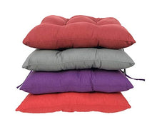 ARCOIRIS Set di 6 cuscini per seduta e sedia, 40 x 40 x 5 cm, imbottitura in fibra, comodi, resistenti, per cucina, soggiorno, giardino, terrazza, veranda, colore: grigio