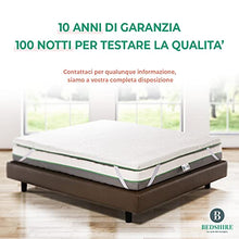 Bedshire Topper Matrimoniale 160x190 Materasso Correttore in Memory Foam Alto 6 cm con Rivestimento Sfoderabile Futon Ortopedico Made in Italy 100%…