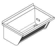 Franke Univers alwasch trog ca210/2 per Montaggio a Parete in Acciaio Inox, Ablauf hinten Links
