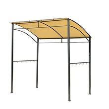 Aosom Outsunny Gazebo Riparo per Barbecue BBQ Tendone da Giardino in Poliestere 215 x 150 x 180/220 cm
