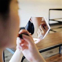 Specchio per Il Trucco Sveglia con Luce Notturna A Specchio per Trucco A LED Multifunzione A Tre Colori Alta Definizione