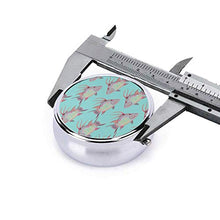 Scatola rotonda per medicina portatile, mini portapillole in metallo, dispenser per pillole tascabili, borsa da viaggio, regalo di Hogfish On Bimini, blu