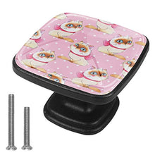 Gatto del fumetto dell'acquerello Pomelli per Porta Set di 4 Pomelli per Mobili Manopole per Cassetti Cucina Armadio Vetro