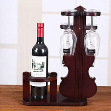 VSander Portabottiglie in Legno Portabottiglie Porta Bicchiere da Vino A Testa in Giù Porta Bicchiere da Vino Appeso Portabottiglie Porta Bicchiere da Vino