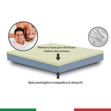 Perfetto Base Materasso singolo, alto 16 cm ortopedico anatomico in Airpur® e Memory Foam singolo 85x195