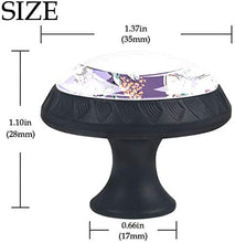 Fiore abbozzato Pomelli per Porta Set di 4 Pomelli per Mobili Manopole per Cassetti Cucina Armadio Vetro