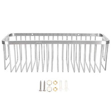Mensola da bagno in acciaio inox doccia cestello da parete doccia rack shampoo rack di stoccaggio bagno vuoto rettangolare Rack di stoccaggio Bagno