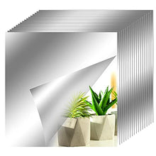 18pcs Pellicola a specchio Cameretta Adesivo Murale15 x 15 cm Specchi autoadesivi, Adesivi Murali Specchio, Adesivo Inter Decalcomanie Decorative Wall Stickers Bagno