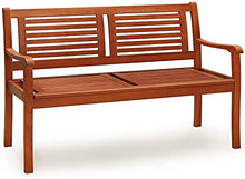Panca del parco, panca del balcone, panca, panca in legno, panca da giardino, due posti, può sopportare 320 kg,Wood color