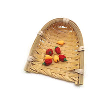 EXCEART 1:12 Mini Cesto di bambù Fai da Te in Miniatura Accessori Casa delle Bambole Polvere-Pan Ornamento Gioco Casa Giocattolo per Ragazze Bambini Bambini