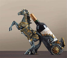 HYLL Cremagliera del Vino del Vino della Bottiglia Pony Statua Titolare Potabile nella Tabella Decorativo armadietti del Vino - Pratica Scultura Decorazioni Mestieri Vino da tavola armadietto.