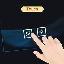ZHTY Specchio da Parete per Bagno con luci a LED, con Pad antiappannante, Interruttore di Controllo Touch Separato, Decorazione Orizzontale o Verticale