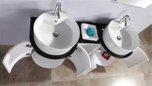 Simba Srl Mobile Bagno ARREDO Bagno Completo 138 CM Doppio LAVABO RUBINETTI Inclusi Tiger Nuovo IMBALLATO MOD Tiger Bianco