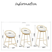 Tivivose. Nuova Sgabello da bar Sgabello De Bar Semplice Bar Stool Ferro battuto Bar sedia dell'oro alto Sgabello moderno Sedia da pranzo nordici Pub Accessori (Color : 65cm F)