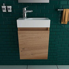 Alpenberger Lugano 400 (Bamboo), set di mobili da bagno preassemblati da 40 cm | Mobiletto sottolavabo con funzione Soft Close | Soluzione di arredamento elegante e salvaspazio