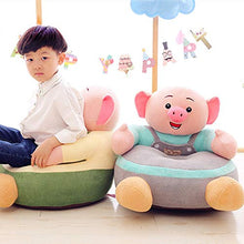 MeiMei Piccolo Divano per Bambini Cartoon Pig Carino Pigro Seggiolino per Neonati Divano per Bambini (Color : Gray)