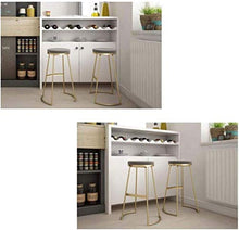 Yxsd Bar Stool insieme di 2 stile Sgabelli Battuto sedia ristorante fast-food Alta Moda for le cucine Colazione Sgabelli poggiapiedi imbottito rotonda Sedile pranzo Cucina Bar Patio Cafe presiede i pi