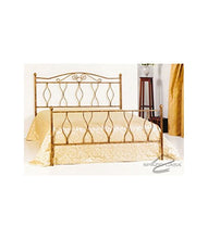 Spazio Casa Letto in Ferro Battuto Carolina - Oro, Matrimoniale (Rete 160x190)