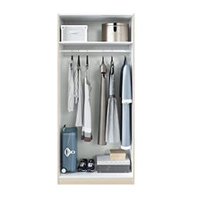 EASY HOME A5 Sitael 5 Armadio Anta Battente, Legno_Composito, Beige Chiaro, 81 x 52 x 180H cm