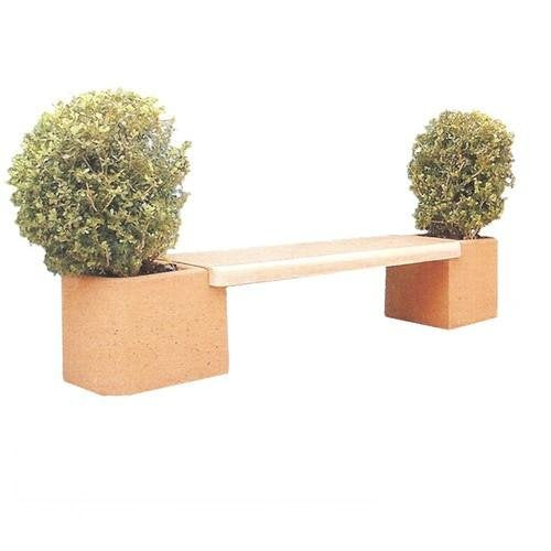 Bonfante Panchina Levigata con Fioriera Gambia Rosa