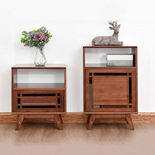 Comodini Modern Bamboo Comodino Camera da Letto Comodino a Due Livelli Armadio di immagazzinaggio Aperto Comodino Gabinetto Governo di immagazzinaggio Comodini Letto (Dimensione : L)