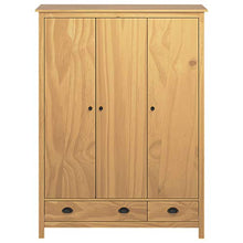 Cikonielf Armadio a tre ante con 2 cassetti e 5 ripiani per vestiti, camera da letto, casa, dimensioni: 127 x 50 x 170 cm