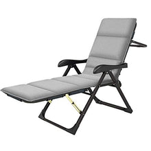 Sywlwxkq Sedia Relax da Ufficio da Balcone Sedia da Giardino reclinabile Extra Larga per Adulti Sedia Portatile Pieghevole in Metallo Resistente, sedie a Sdraio, Sedia a gravità Zero, sedie