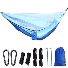 LHAHGLY Hammock Doppio Campeggio Outdoor Camping Hammock Paracadute Tenda Viaggio Portatile Letto sospeso Swing Leggero Portatile hamac avec Support