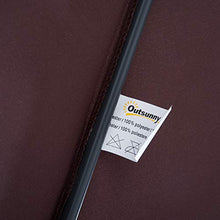 Outsunny Ombrellone da Giardino a Braccio Deluxe Inclinabile con Manovella, in Acciaio e Poliestere Φ3m, Marrone
