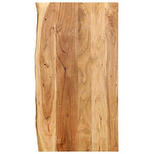 FAMIROSA Piano per Lavabo Bagno in Massello di Acacia 100x55x2,5 cm