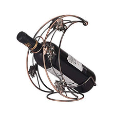 Elegante Semplicità Crescent Dente Portabottiglie Vino Creativo Europeo Retrò Ferro Battuto Portabottiglie Casa Desktop Portico Decorazione Ornamenti Regalo Di Nozze Bronzo Bello Ed Elegante, HJJ