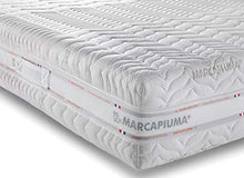 Marcapiuma - Materasso Matrimoniale Memory 170x200 alto 23 cm - ONDA MED - H2 Medio/Morbido effetto Relax 11 zone - Dispositivo Medico Rivestimento Silver sfoderabile con filo d'Argento Made in Italy