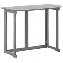 Festnight Tavolo da Balcone per Balconi e Terrazzi Pieghevole Tavolino Consolle 120x70x74cm in Massello di Acacia