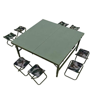 Set Tavolo e Sedia da Esterno Set da Tavolo e Sedia da Campeggio all'aperto, Tavolo da Picnic Portatile Portatile, Tavolo da conferenza all'aperto, Tavolo Multiuso e Sedia
