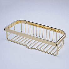 SWNN Bathroom Shelves Mensola da Bagno in Rame, Stile Europeo E Americano, Cesto Quadrato, Minimalista, Moderno, Hardware, Ripiano da Bagno, Scaffale da Bagno 300 * 135 * 75mm