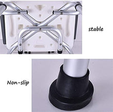 TUHFG Sgabello per Doccia Sgabello da Doccia Sgabello Doccia Sedia da Bagno Seggiolino da Bagno in Alluminio Leggero in Alluminio Antiscivolo Regolabile in Altezza portante Peso 200Kg Sedia da Bagno