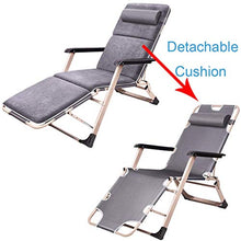 AI LI WEI SHUAIIJUAN Sedia per Il Tempo Libero Domestico Folding gravità Zero Beach Sedie Sdraio reclinabili for Outdoor Patio Giardino Campeggio 200KG capacità - Grey