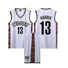 SHPP James Harden No.13 Uomini's Canestro da Basket Adulto Vestito Estivo Uniforme,Uomini's Abito da Allenauominito Estivo E Pantaloni Due-Abito Pezzo,Tessuto Confortevole (XS-XXXXXL)-Bianco 2XL