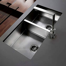 780 * 400mm Lavello a scarico rapido silenzioso a incasso in acciaio inox a doppia vasca Lavabi