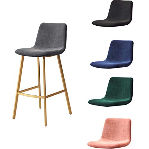 ZINIUKEJI Sgabelli da Bar Sedia da Pranzo con Cuscino in Tessuto di Lino, da Applicare a Sala da Pranzo/bancone/Bar per Il Tempo Libero/Negozio di Dolci (65 / 75cm
