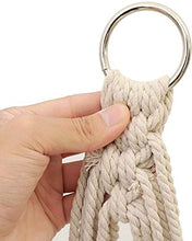 Hammock Sedia Outdoor Cotone da esterno Corda da interno 150kg Cuscinetto da campeggio Amaca da viaggio Amaca appesa Amaca Amaca Adatta per interni o all'aperto Tempo libero Comfort Durata support ham