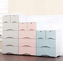 XU-zgang baby armadio, giocattolo di plastica Abbigliamento finitura armadietto bagno Toeletta Cassettiera scatola di immagazzinaggio, 58 * 40 * 112CM Scatola di immagazzinaggio multistrato