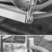 HLZY Grande aliante all'aperto con Supporto, Sedie a Battente all'aperto per Adulti, Princess Swing Bed Garden Swing Lazy Dzeche Amaca Amaca Banco basi Adatto per Patio, Giardino