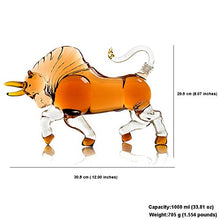Animal Whisky Decanter, 1000ml Bull Liquor Decanter, per liquore Scotch Vodka Wine Bourbon, Whisky, Scotch, Rum